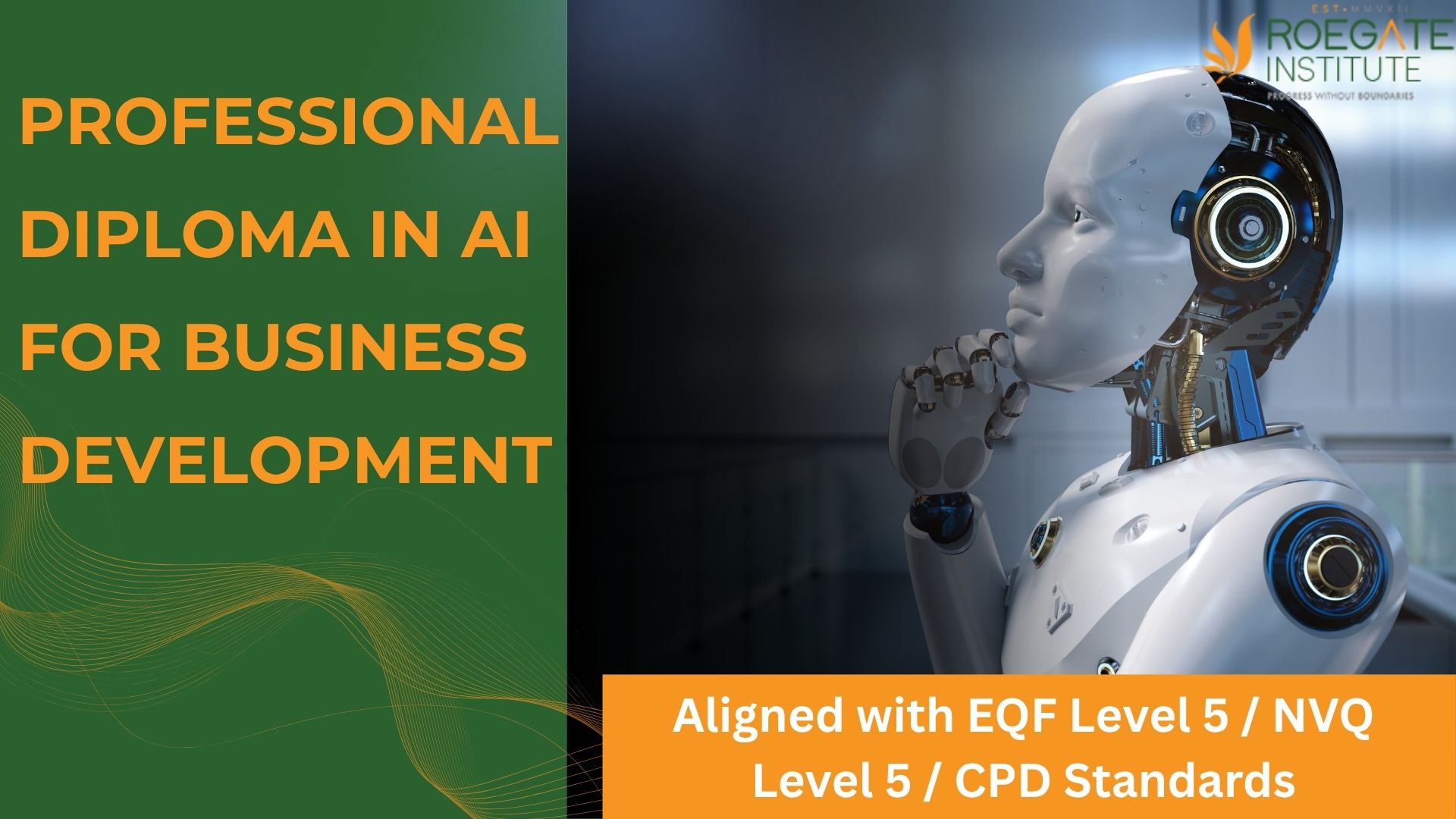 Black and Blue Modern Generative AI for Business Presentation